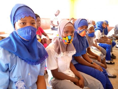 Cross section of members of the Violence against Girls Club