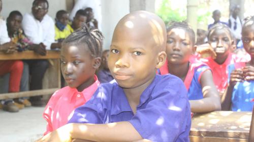 Hope restored on the faces of children at St Peters St. Peter's Junior Secondary School Rosengbeh 