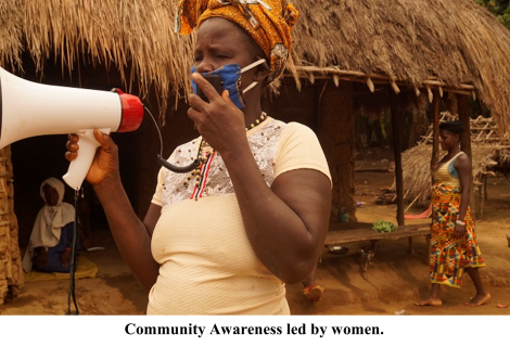 Women led community engagement during Covid19